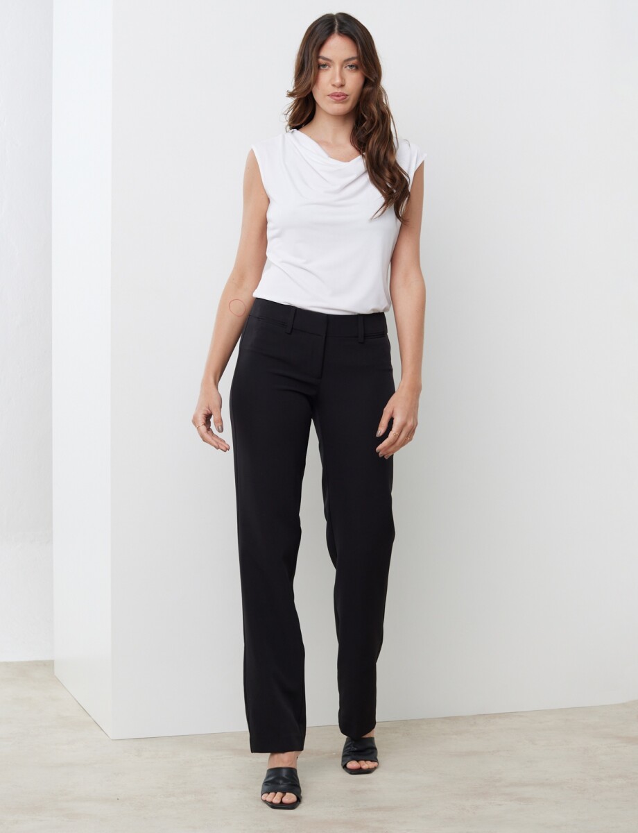 Pantalon Sastrero Recto - Negro 