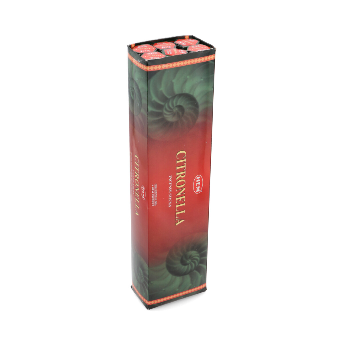 INCIENSO HEM HEXAGONAL LARGA CAJA X6 - Citronella 