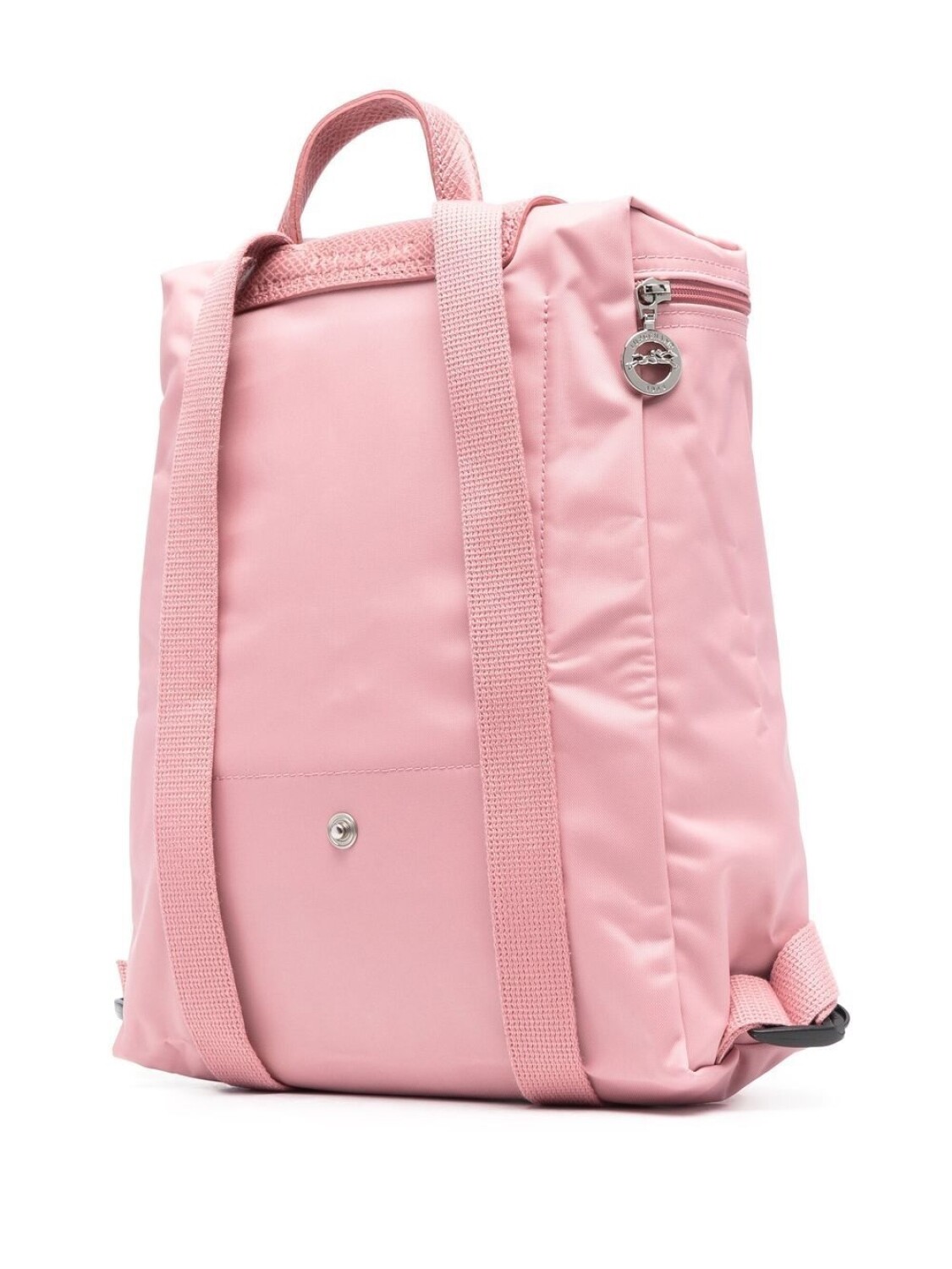 Longchamp -Mochila Longchamp plegable de nylon con cierre, Le pliage M Rosado