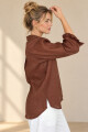 Camisa palma Chocolate