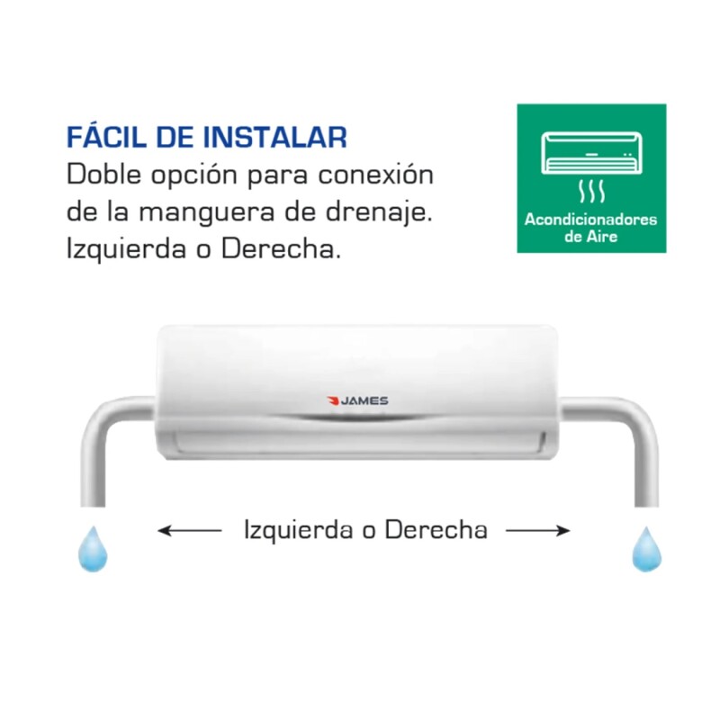 Aire Acondicionado James 18000 Btu Aam-18 Au-fc Color Blanco Aire Acondicionado James 18000 Btu Aam-18 Au-fc Color Blanco