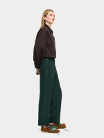 Pantalones Con Efecto Arrugado verde