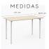 Mesa De Comedor Modelo Gitana, Rectangular Apta Para 6 Personas. BEIGE