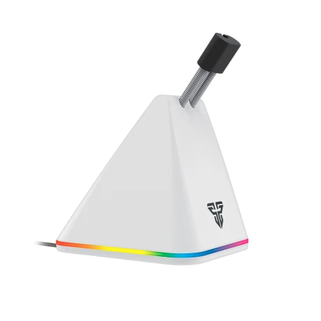 Soporte Mouse Bungee Elástico Antitirón Fantech Luz RGB MBR01 Space White