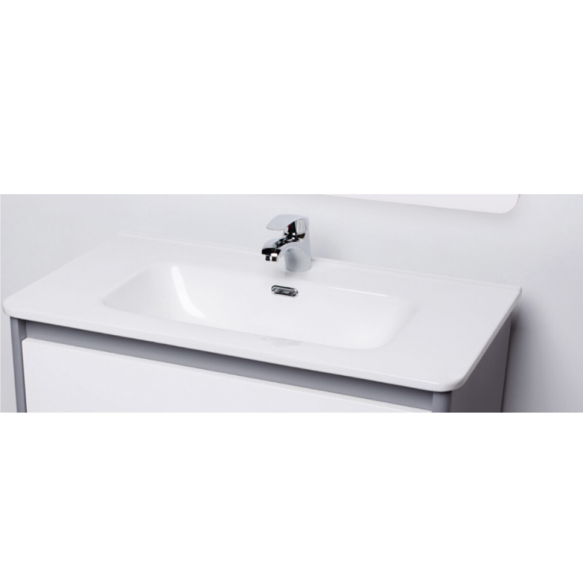 Mesada Lavatorio Curvo 60 Blanco 