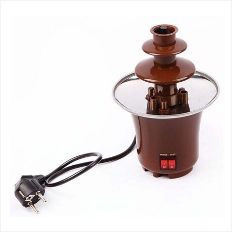 Fuente De Chocolate Caliente Fondue Ideal Cumpleaños 220v Marrón