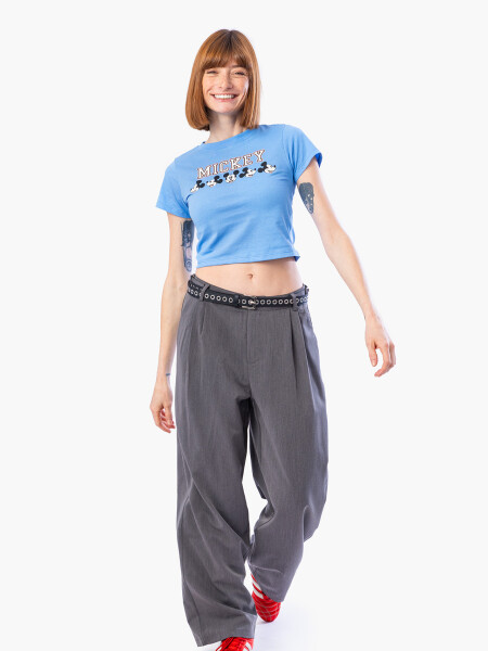 REMERA MICKEY FACES AZUL PIEDRA