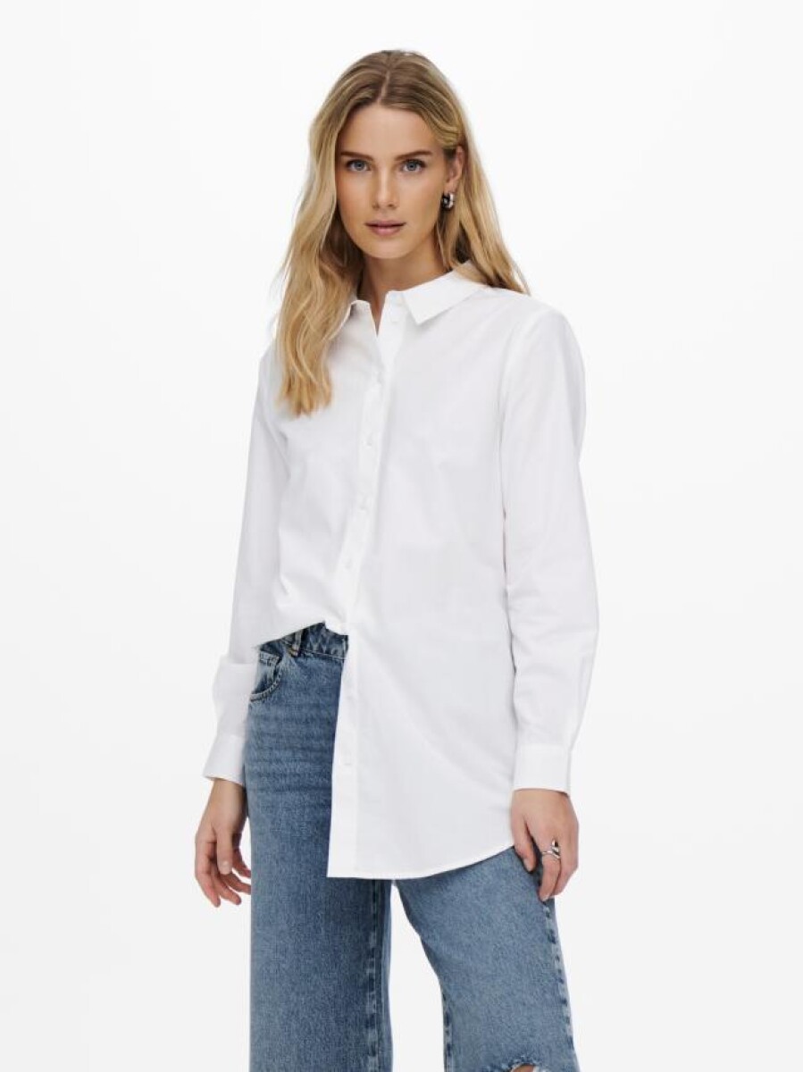 Camisa Tabitha Clásica Largo-extra - White 