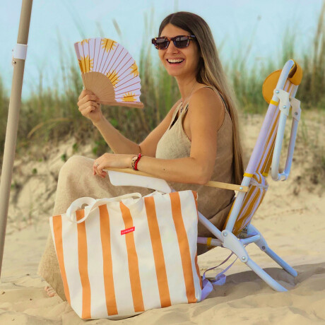 Silla reposera mochila reclinable Club Petates Amarillo