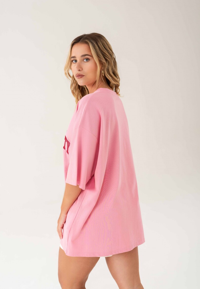 Remera New York Rosa