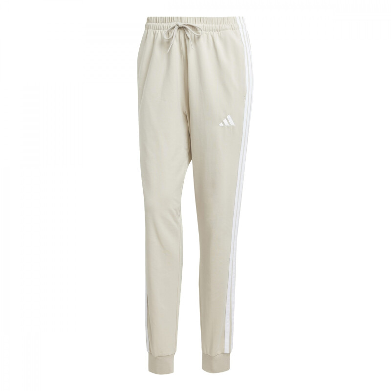 Pantalones Adidas W 3S SJ JOGGER de Mujer - JE1188 Beige-blanco