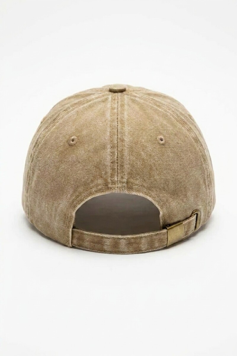 Cap washed beige