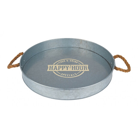BANDEJA GALVANIZADO C/ASAS CUERDA LINEA HAPPY HOUR 35.5X5CM FH402MS BANDEJA GALVANIZADO C/ASAS CUERDA LINEA HAPPY HOUR 35.5X5CM FH402MS