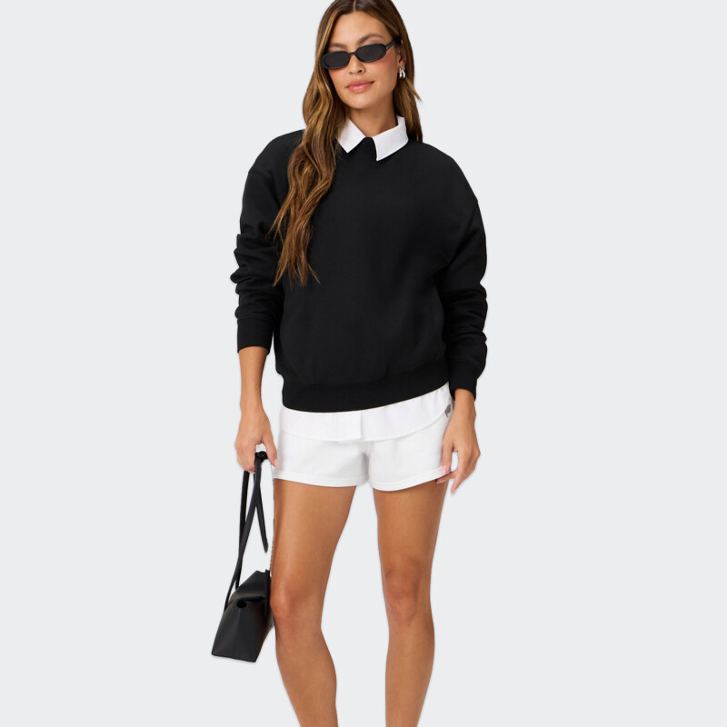 Buzo Fabletics Cozy Fleece Negro