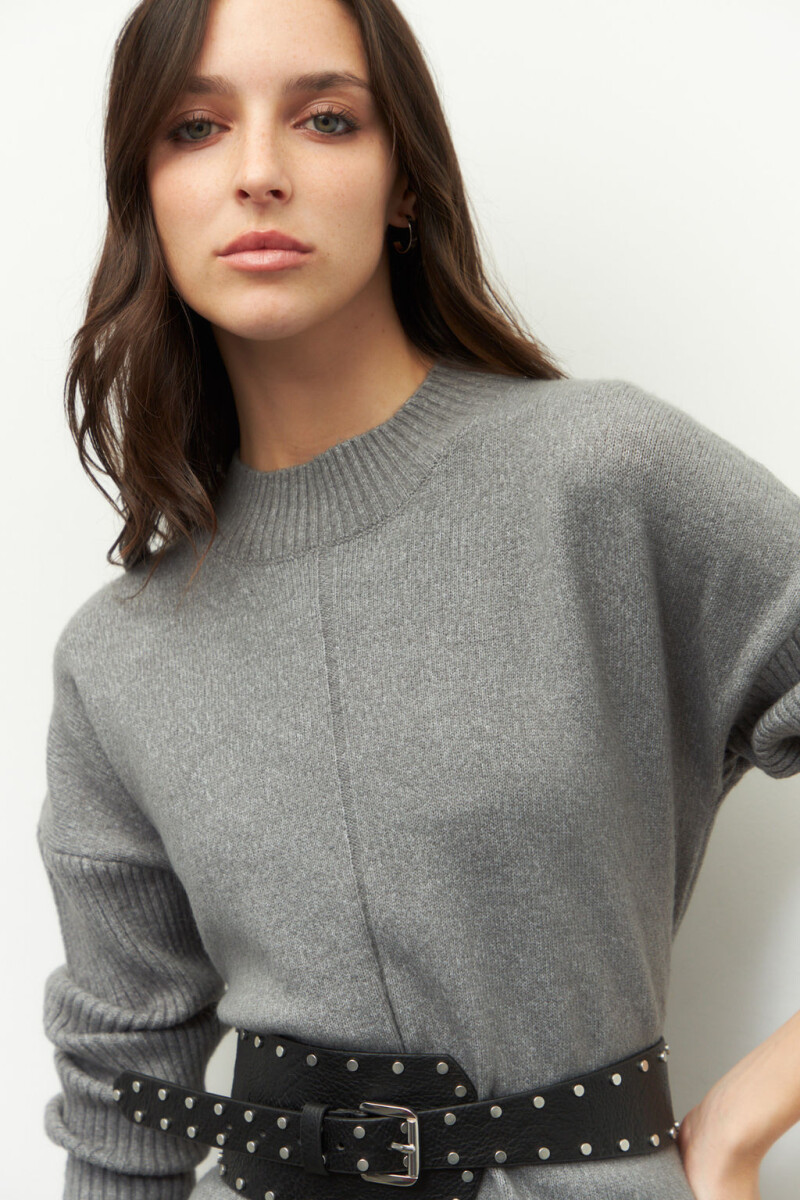 VESTIDO ITALO Gris Melange