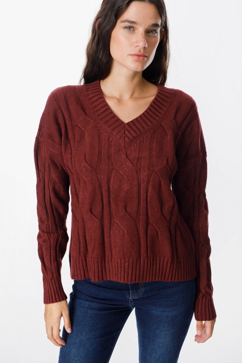 Sweater Corteza Bordeaux