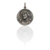 Dije Jesús Coronado-Plata 925 quemada-Sin Piedra- CP3059 Sinpiedra