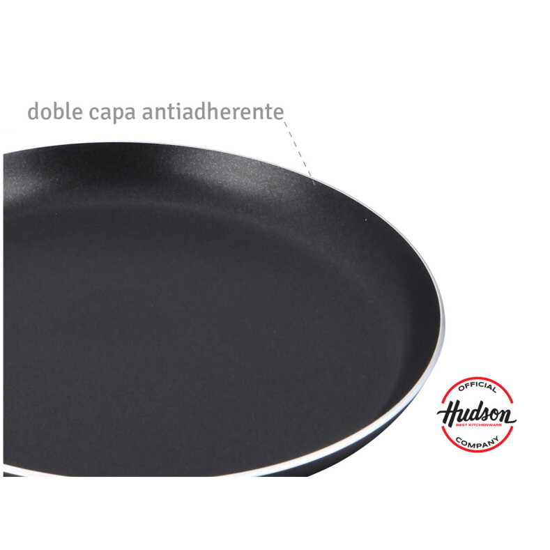 Panquequera Hudson Antiadherente Aluminio 22 Cm Negro Panquequera Hudson Antiadherente Aluminio 22 Cm Negro