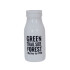 Florero botella blanca con escritura Florero Botella Blanca Con Escritura