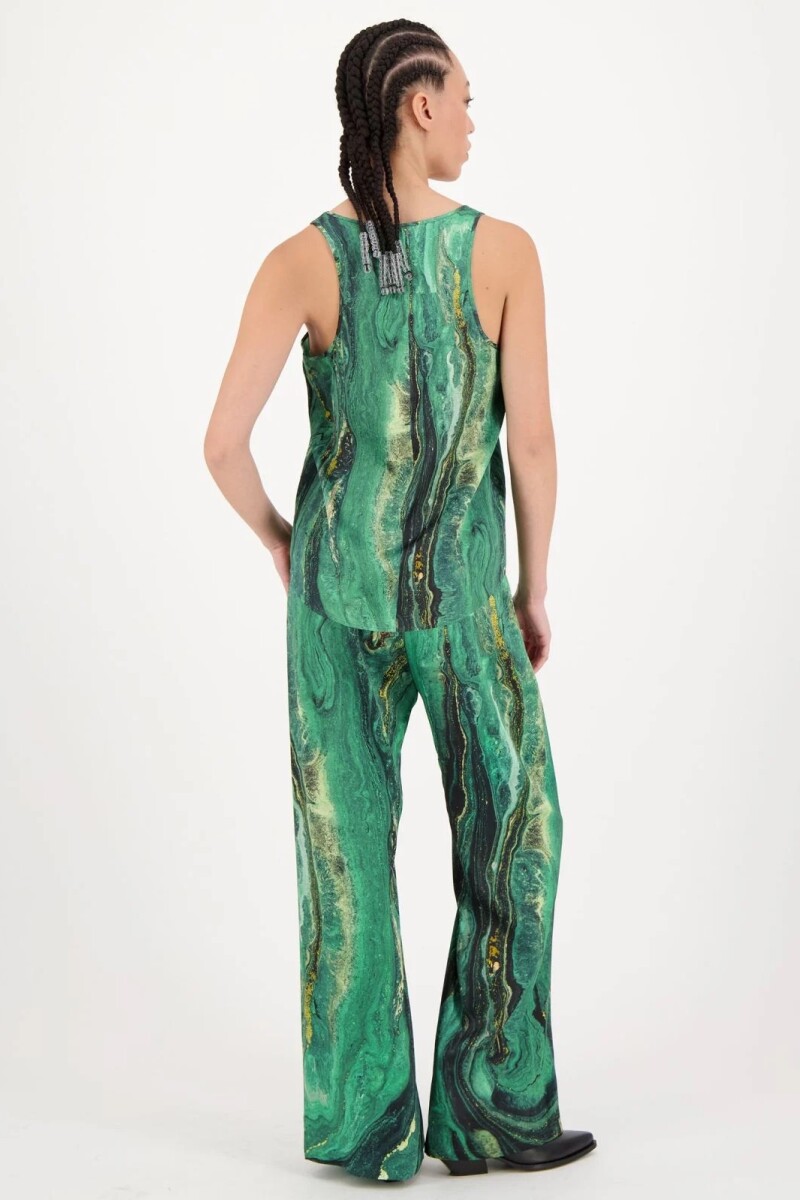 PANTALÓN FLARE Verde