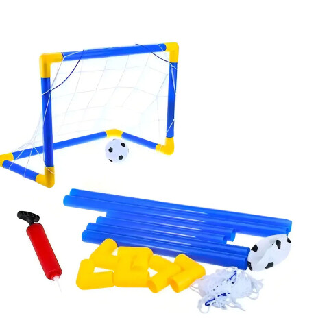 Arco de fútbol con pelota, inflador y malla Arco De Fútbol Con Pelota, Inflador Y Malla