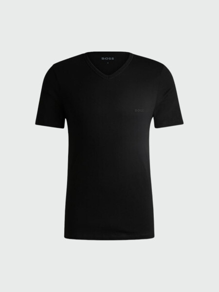 BOSS - Pach X 3 remeras de punto de algodón con cuello en V 0