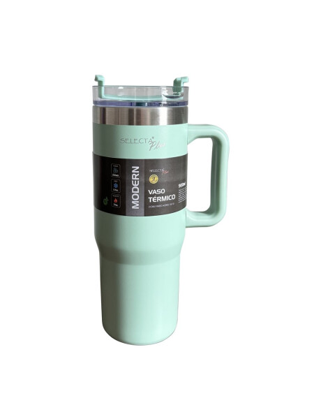 MUG TRAVEL TERMICO A.INOX 900ML VERDE AGUA SELECTA MUG TRAVEL TERMICO A.INOX 900ML VERDE AGUA SELECTA
