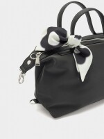 Bolso Tote De Textura Suave negro
