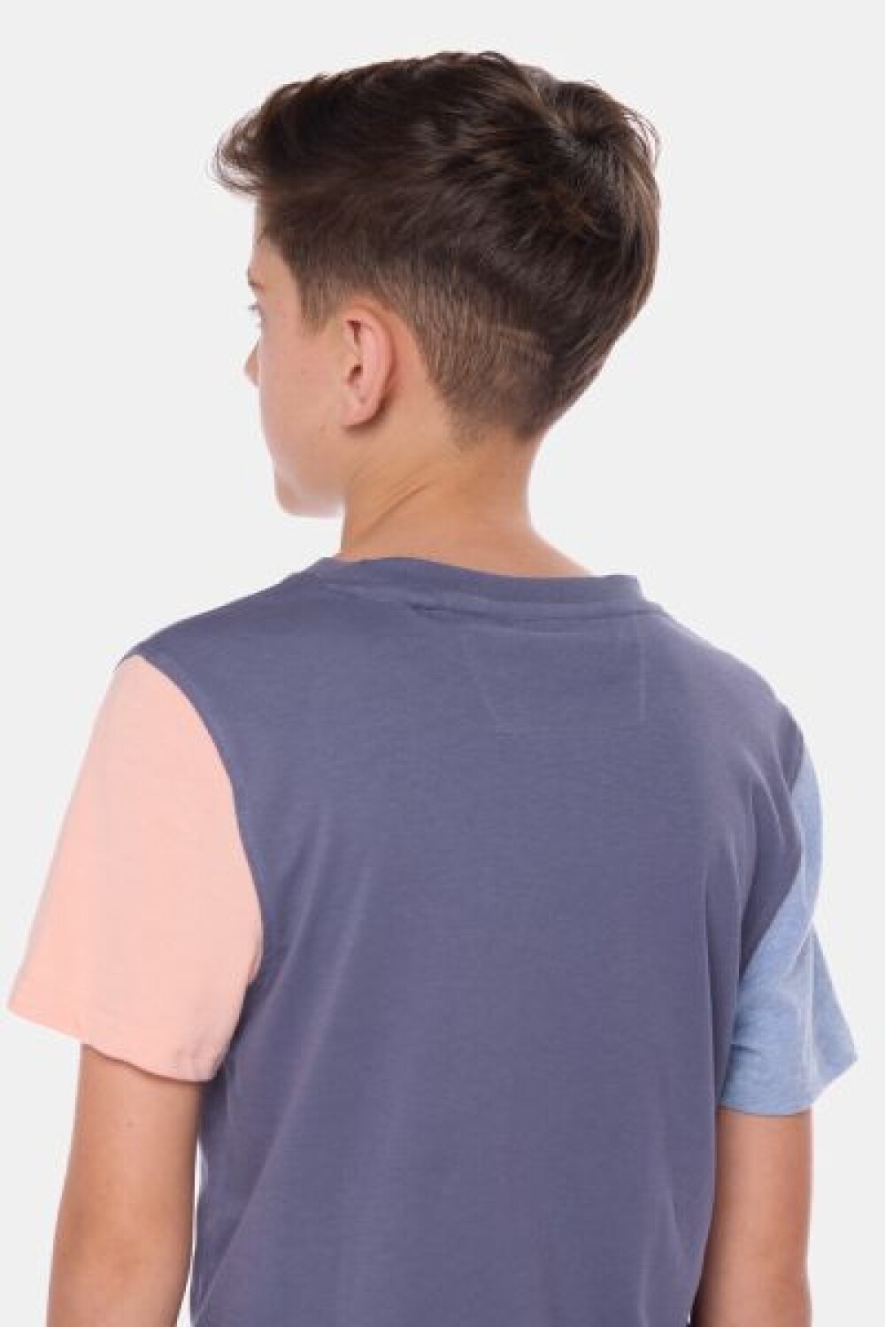 REMERA LISA COMBINADA Lila