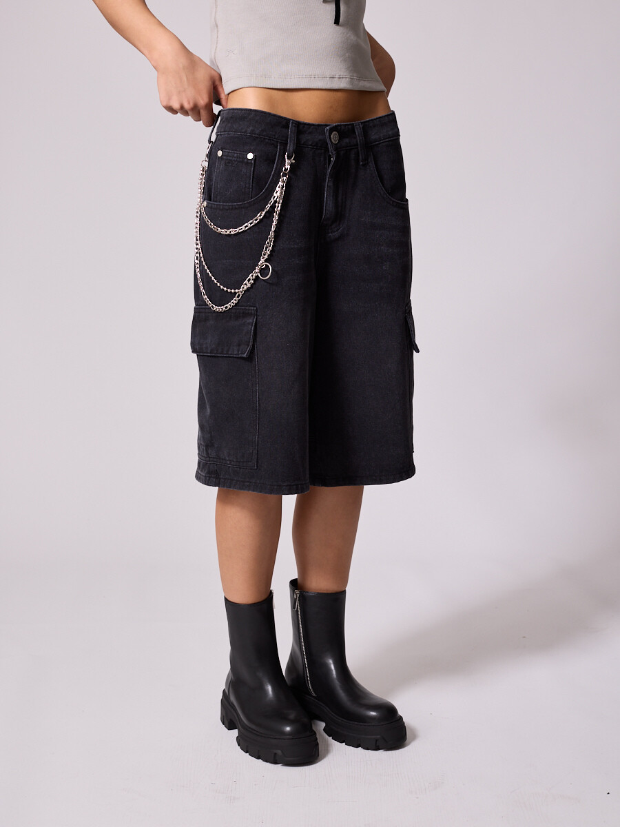 SHORT JEAN RAYE DIXIE Gris Oscuro