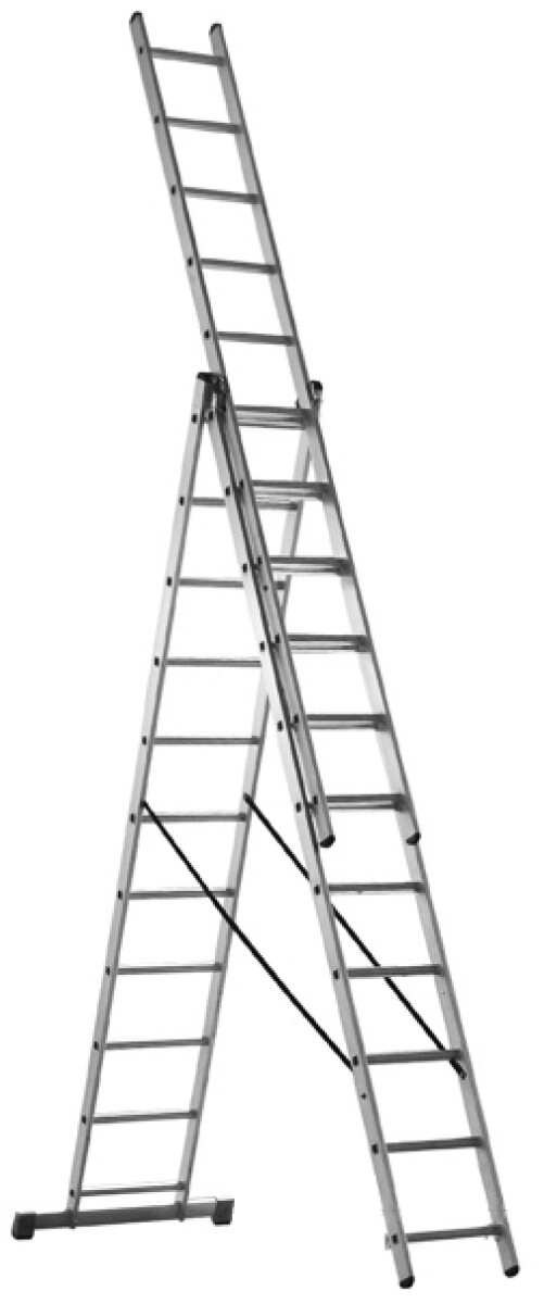 ESCALERA COLIZA 3 TRAMOS EXTENSIBLE 3X9 ESC INGCO HLAD03391 