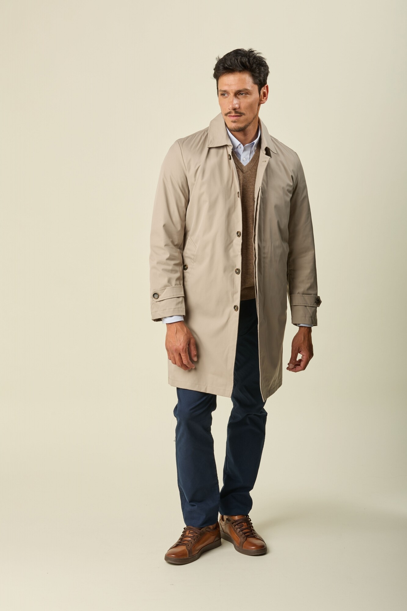 Gabardina Forro Desmontable - Beige — Brumel