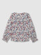 Blusa Flores Grandes Blanco Roto