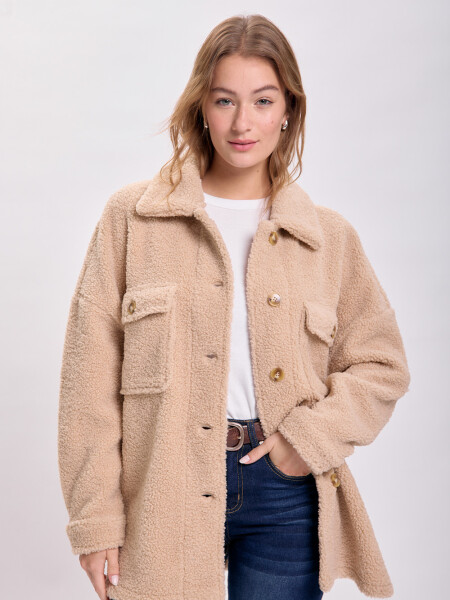 Sobrecamisa sherpa Marrón