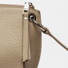 Bandolera Sauvage en cuero graneado Taupe Niquel