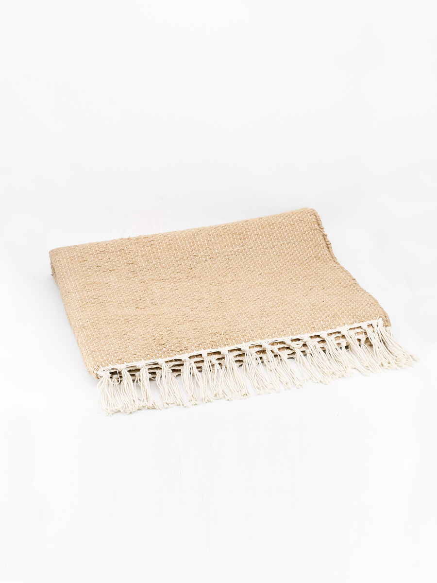 ALFOMBRA YUTE AGRA - BEIGE 