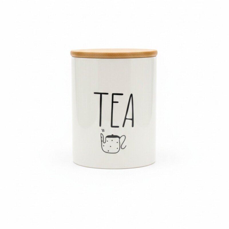 FRASCO CERAMICA TEA C/TAPA 10X13CM Unica