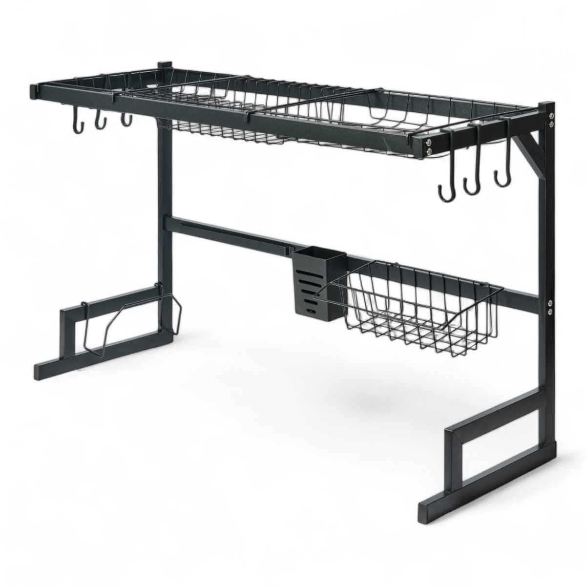 Escurridor Sobre Pileta Grande 85cm Multifunción 4 En 1 Negr 