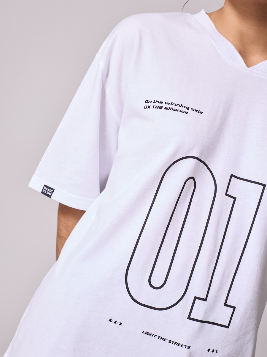 T-SHIRT LESSIE DIXIE Blanco