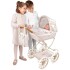 Set Coche Muñecas De Cuevas Niños Juguete Plegable + Bolso Variante Color Crema