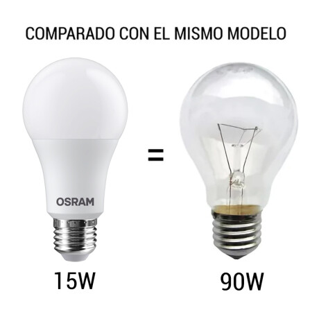 LAMPARA LED OSRAM 15W BIV G8 Lámpara LED E27 15W Luz Cálida OSRAM
