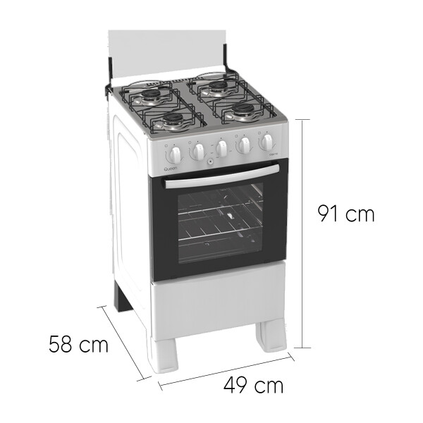 Cocina Supergas Queen Cq210 COCINA QUEEN A GAS BLANCA CQ210 4H ENC.