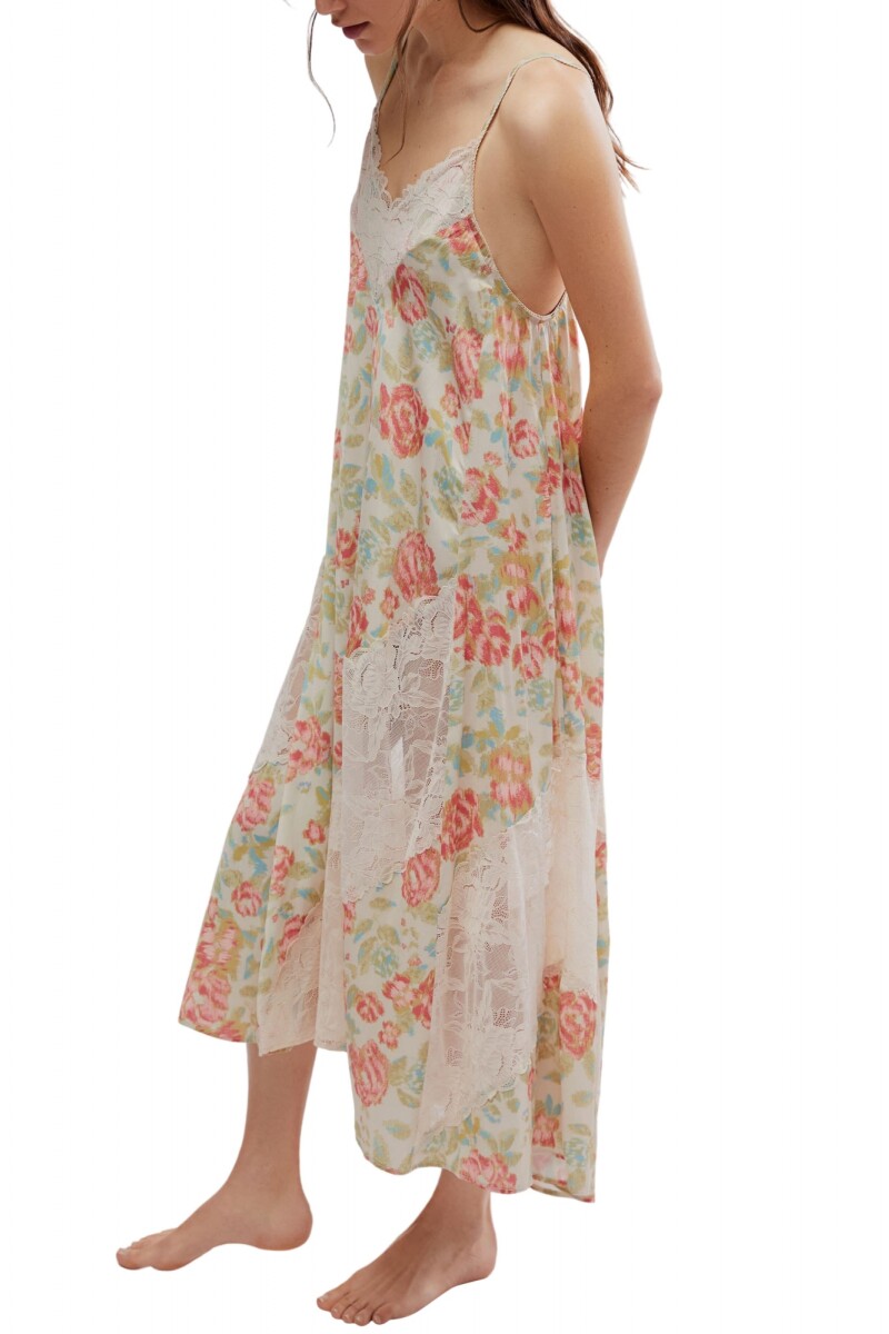 FIRST DATE PRINTED MAXI SLIP Marfil