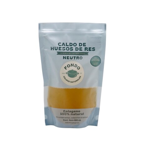 Caldo de Huesos de Res Neutro 800ml Fondo Caldo De Huesos Neutro Fondo