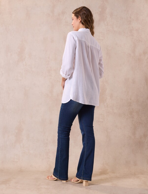 Camisa Lino Solid CRUDO