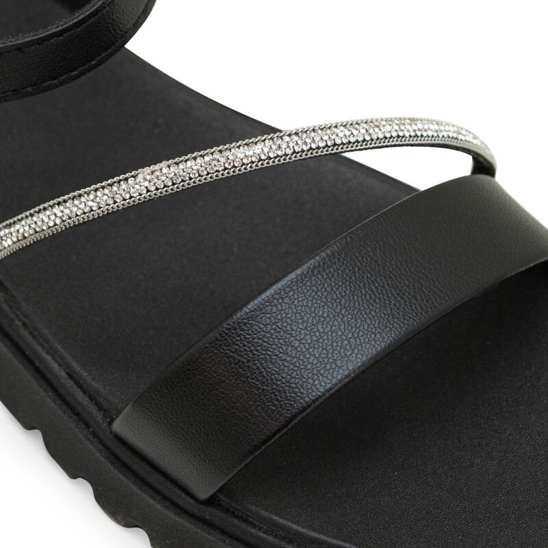 Sandalias Molekinha Zuecos de Mujer - 2344.129-28576 Negro-cristal