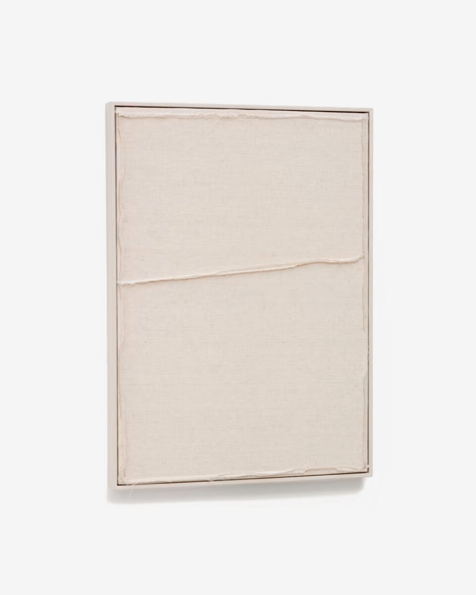 Cuadro Maha blanco con línea - horizontal 52 x 72 cm 