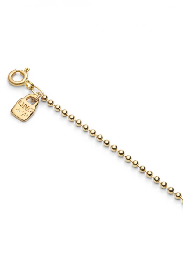 CADENA CON BOLAS BAÑADA EN ORO 18K Colgante