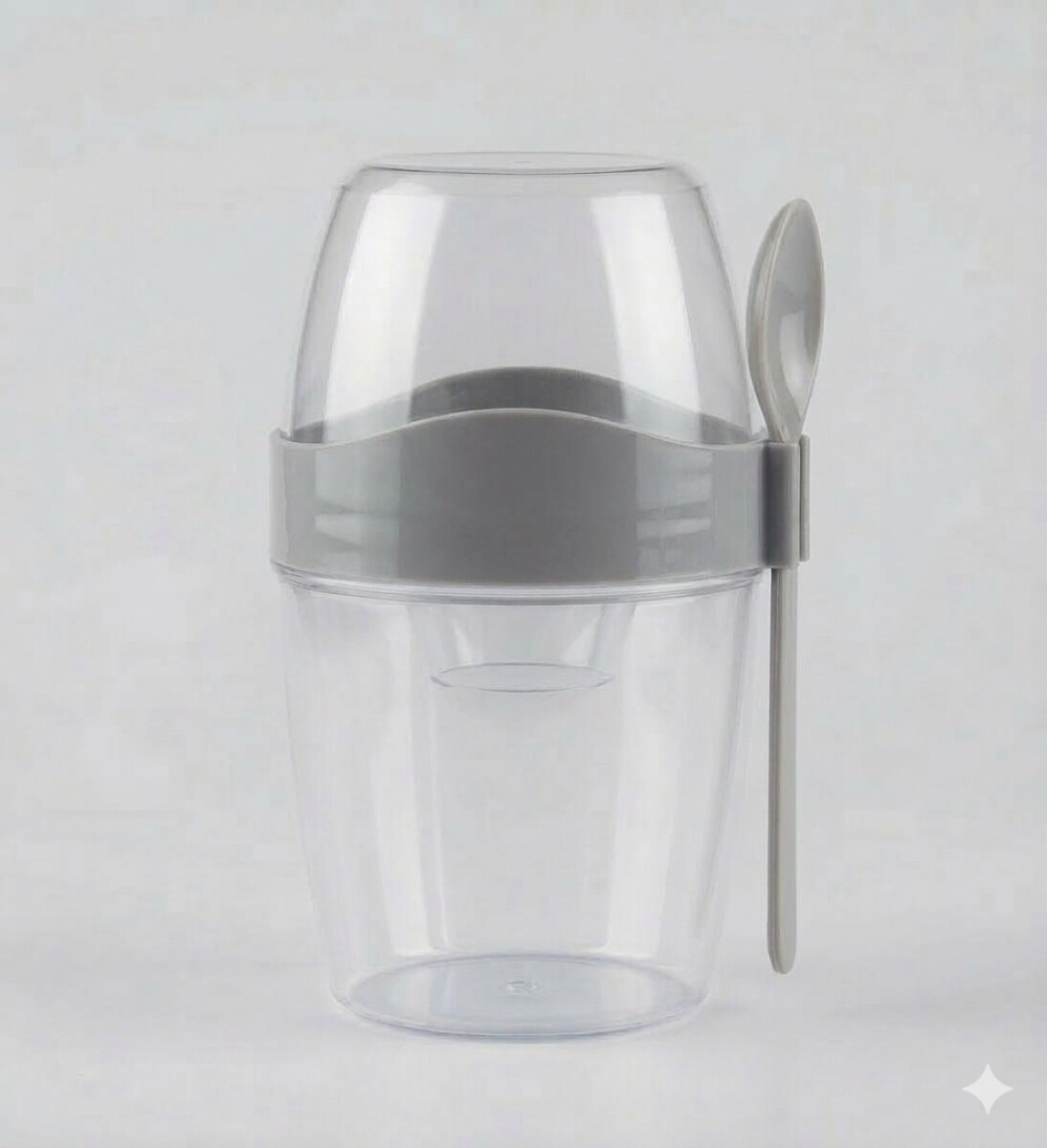 Recipiente Lunchera Para Ensalada Con Cubiertos Y Aderezo 