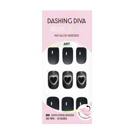 Uñas En Gel Listas (Press On) - Steady Black Steady Black